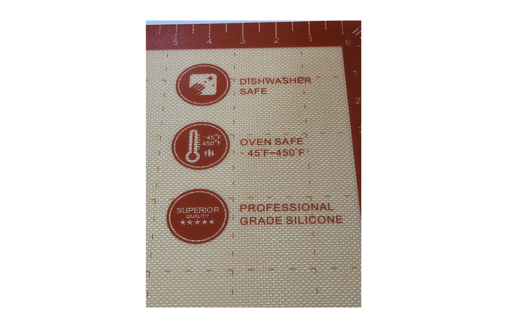 Silicone Baking Mat Extra Large and Thick - Non-Stick Sheet Mat with measurements Sweetz Bkry By Jess