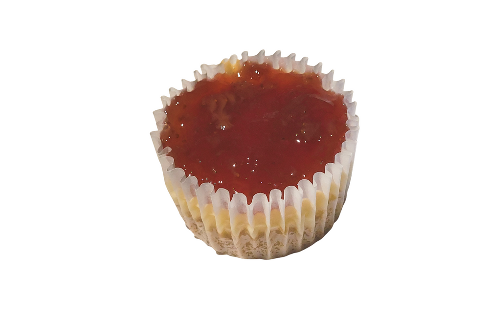New York-Style Cheesecake Cupcakes with Strawberry Topping Sweetz Bkry By Jess