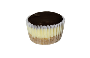 New York-Style Cheesecake Cupcakes Topped with Chocolate Ganache Sweetz Bkry By Jess