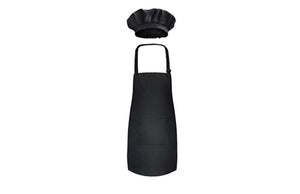 100% Cotton Adult and Child Apron & Hat Set, Unisex - Multiple Use Apron - Excellent Coverage Sweetz Bkry By Jess