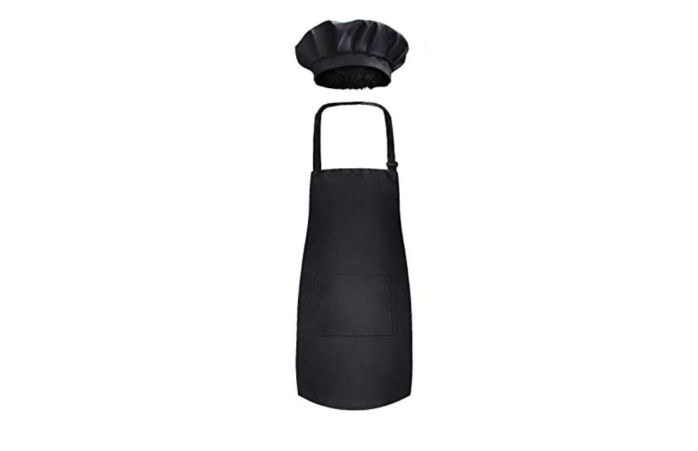 100% Cotton Child Apron & Hat Set, Unisex - Multiple Use Apron - Excellent Coverage Sweetz Bkry By Jess