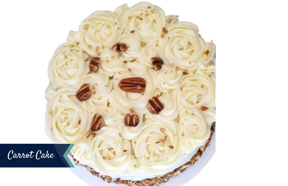 Carrot Cake with Signature Cream Cheese icing 9" (12-17 Servings) Sweetz Bkry
