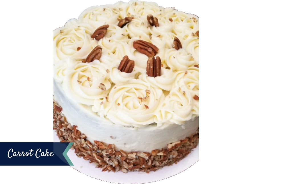 Carrot Cake with Signature Cream Cheese icing 9" (12-17 Servings) Sweetz Bkry