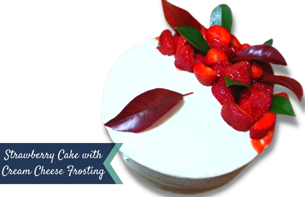 Strawberry Cake with Cream Cheese Frosting Sweetz Bkry