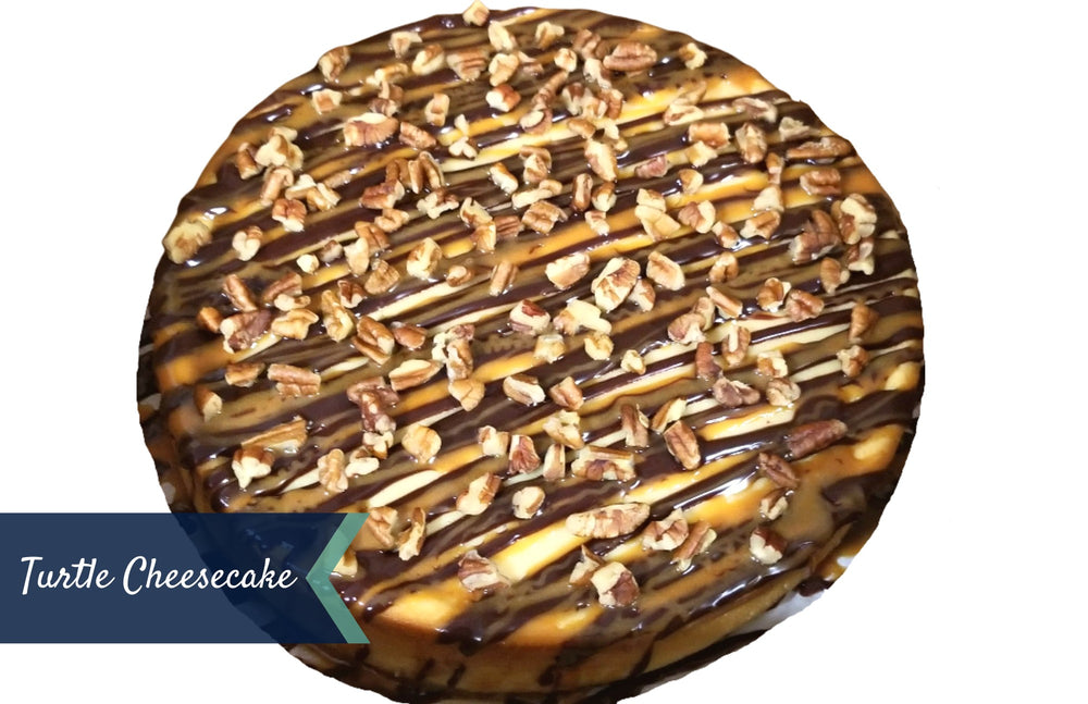 Turtle Cheesecake 8" (Serves 12) Sweetz Bkry
