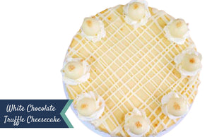 White Chocolate Truffle Cheesecake (12 Servings) Sweetz Bkry